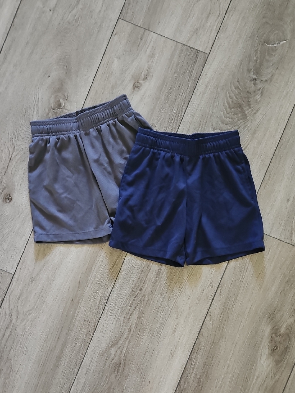 all in motion Boys' Two-Pack Athletic Shorts in Navy and Gray